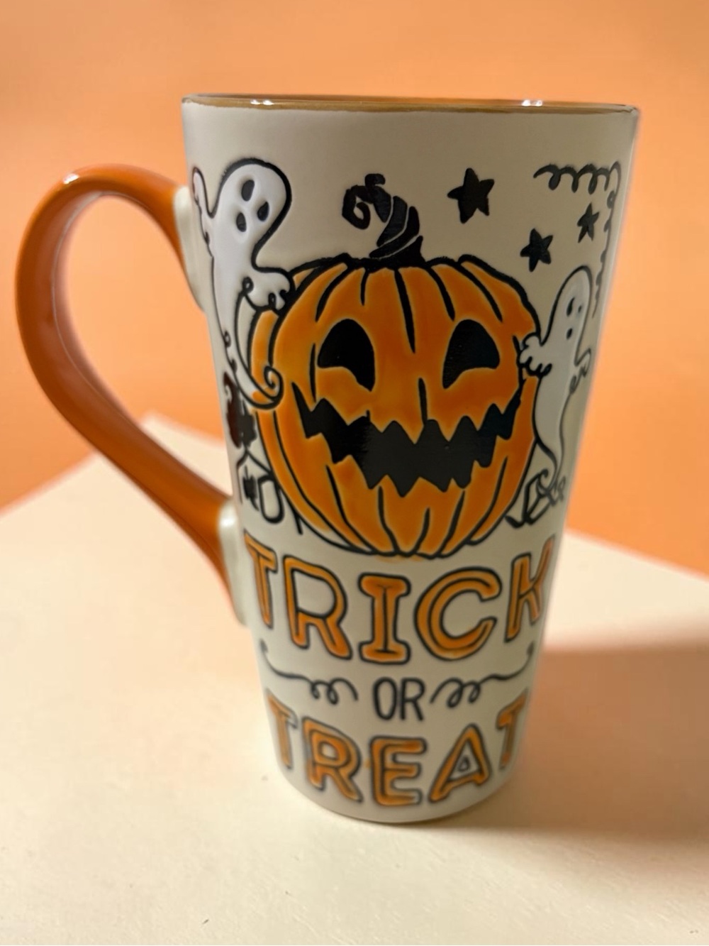 2 Mug Set Halloween Tall Textured Mugs - Picture 2 of 10